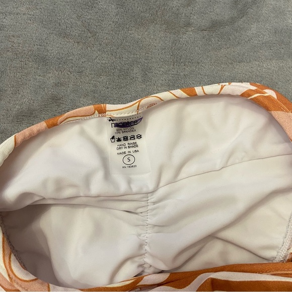 New! Montce Tamarindo Wide Waistband Bikini Bottom Carmel Brown 27853 - Picture 4 of 6